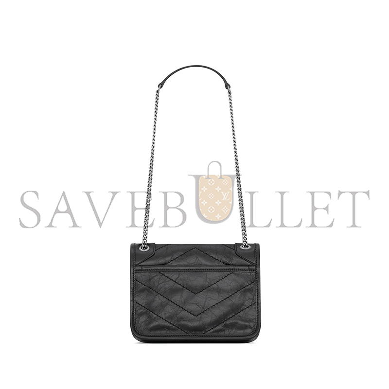YSL NIKI BABY IN VINTAGE LEATHER 6331850EN041000 (21*16*7.5cm)